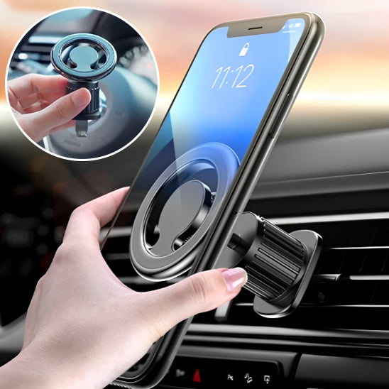 SMARTPHONE FIXÉ SOLIDEMENT SUR UN SUPPORT TELEPHONE VOITURE MAGNETIQUE