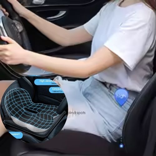 COUSSIN LOMBAIRE POUR VOITURE HAUTE DENSITĂ POUR SOULAGER LE DOS