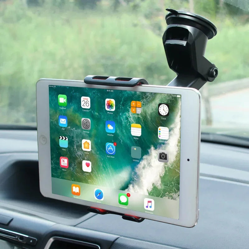 SUPORT TABLETTE VOITURE MODERNE AVEC PINCES REMBOURRÉES