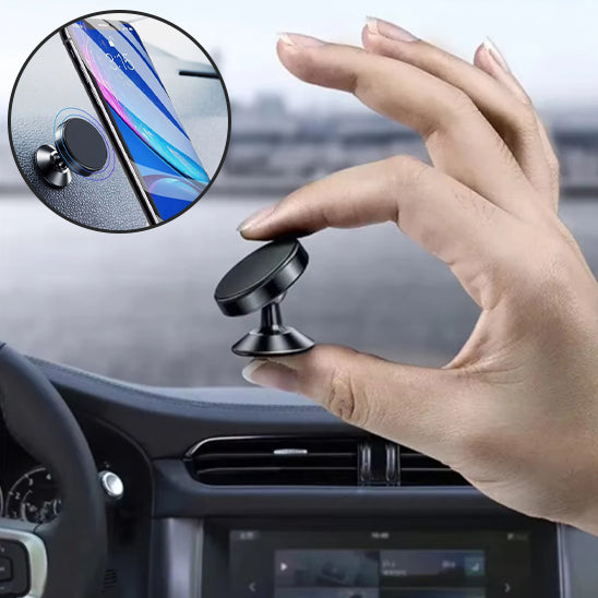 SUPPORT MAGNÉTIQUE TÉLÉPHONE VOITURE ROBUSTE ET STABLE SUR ROUTES CAILLEUSES