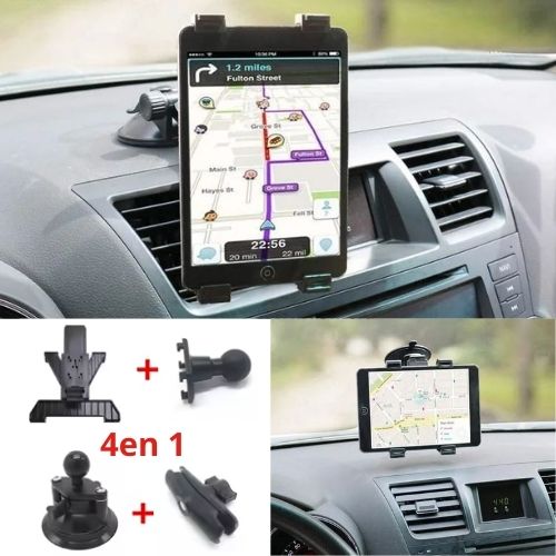 TABLETTE DANS VOITURE SÉCURISÉE AVEC FIXATION SOLIDE