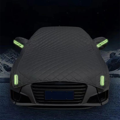 BACHE-POUR-VOITURE-ARGENT-AVEC-BANDE-REFLECHISSANTE