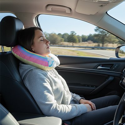 Coussin de voyage confortable pour soutenir la nuque lors des déplacements