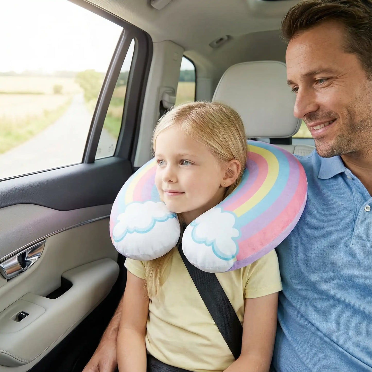 Coussin de voyage polyvalent compatible avec tous les sièges