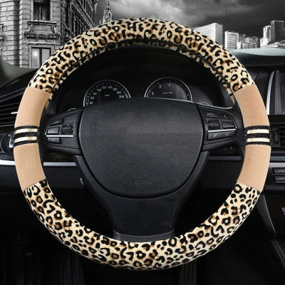 Couvre volant leopard style pour hiver ete