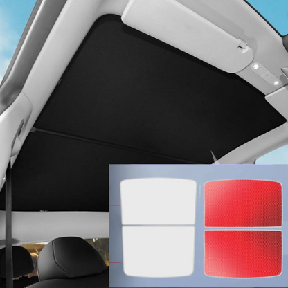 Pare-soleil-Tesla-M-3-rouge-économisez-énergie-et-protégez-votre-vehicule