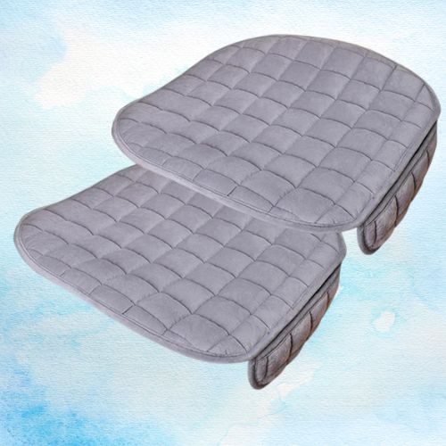 Housse de siège de voiture en peluche gris 