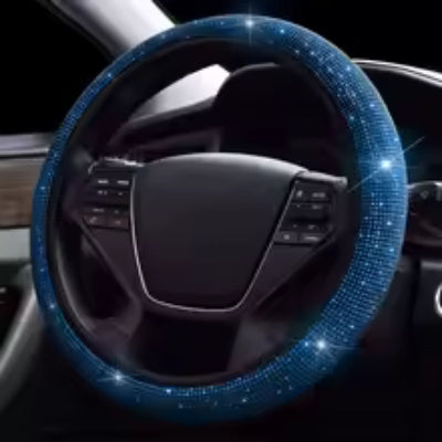 Housse de volant voiture bleu