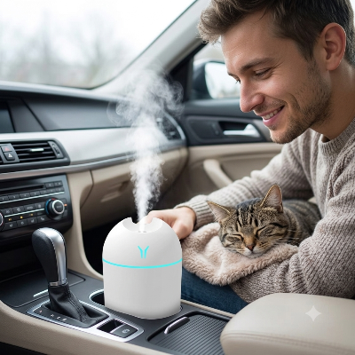 Humidificateur voiture pour améliorer le confort de conduite