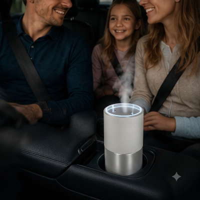 Humidificateur pour voiture pour améliorer le confort de conduite
