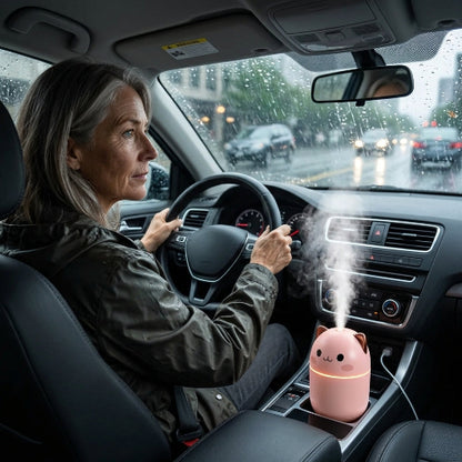 Remplissage du réservoir du Humidificateur d'air voiture
