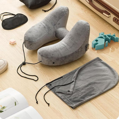Solution de sommeil nomade avec cet oreiller de voyage léger pour les voyageurs fréquents