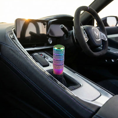 Pommeau de vitesse finition métallisée premium