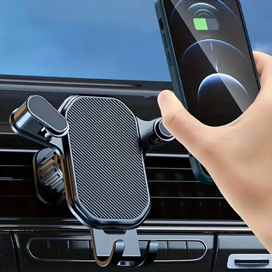 SUPPORT DE TELEPHONE NOIR AVEC ROTATION À 360 DEGRÉS
