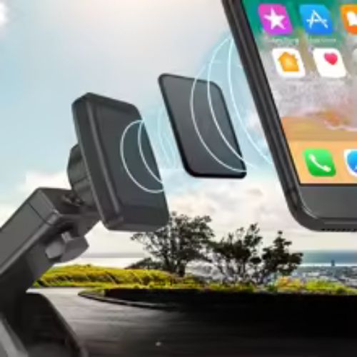 SUPPORT DE TELEPHONE POUR VOITURE avec bras reglable pour un angle vue optimal