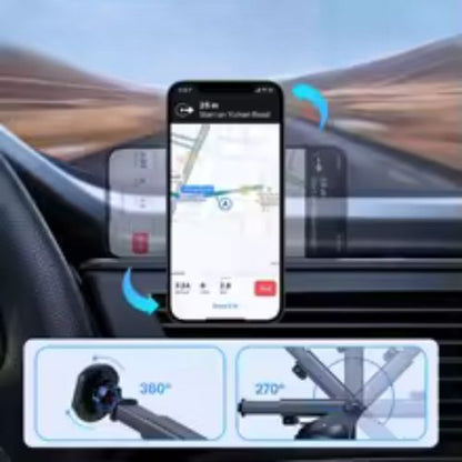 SUPPORT DE TELEPHONE POUR VOITURE avec bras reglable pour un angle vue optimal