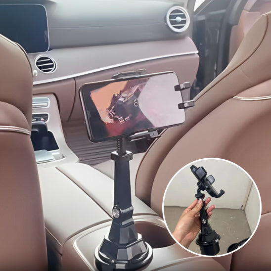 SUPPORT DE TELEPHONE VERTICAL NOIR ANTI-RAYURES AVEC SILICONE DOUX