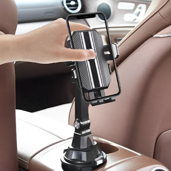 SUPPORT DE TELEPHONE NOIR STABLE ET ERGONOMIQUE EN POSITION VERTICALE
