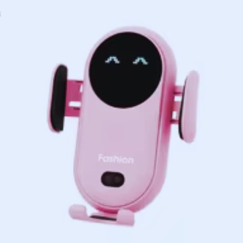 Support a telephone rose assorti à l’intérieur féminin d’un véhicule