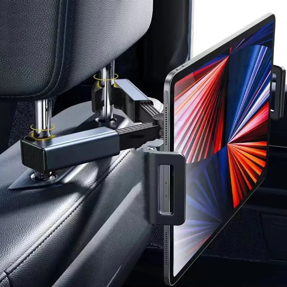 Support tablette pour voiture pivoté à 360 degrés pour un angle de vue optimal des passagers