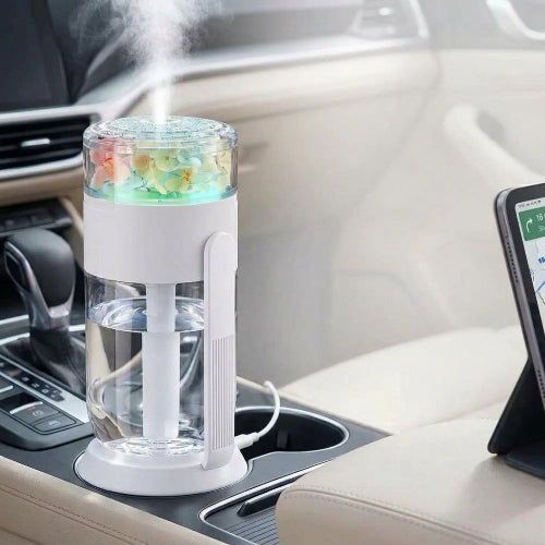 Humidificateur d'air voiture Respira installé dans l’habitacle d’un véhicule