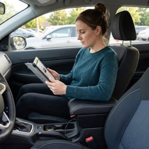 accoudoir pour voiture Surface incurvée en cuir