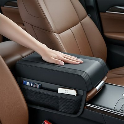 Accoudoir universel voiture Coussin de hauteur à mémoire centrale
