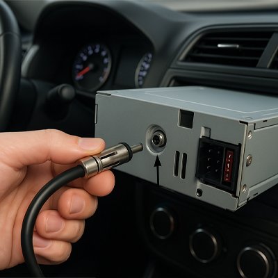Adaptateur pour antenne autoradio robuste 