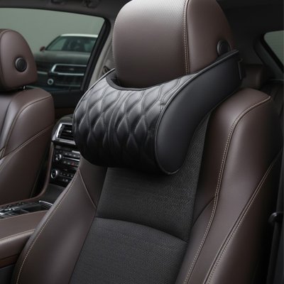Appui tete pour voiture  noir design ergonomique pour relaxation de la nuque