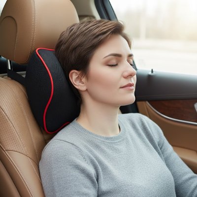 Appui tete voiture pour long trajet