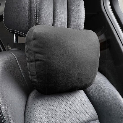 appuie tete pour voiture gris