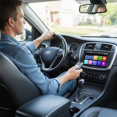 Autoradio carplay écran tactile multimédia FM