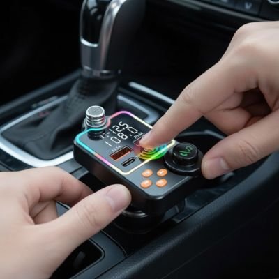 BLUETOOTH DANS VOITURE ÉCRAN LED MULTICOLORE
