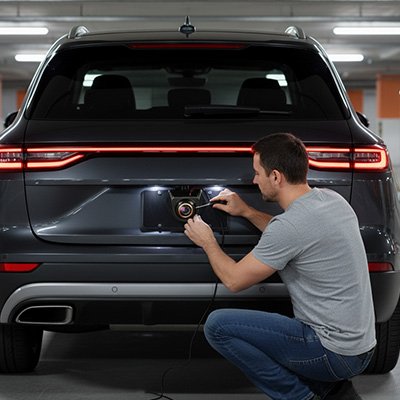 CAMÉRA DANS VOITURE POUR STATIONNEMENT PRÉCIS