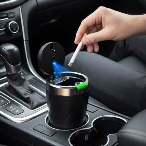 Cendrier pour voiture​ ouverture du couvercle à un clic,