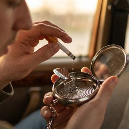 Cendrier voiture​ en acier inoxydable