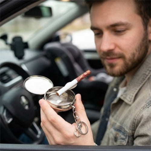 Cendrier voiture​ pour tout véhicule avec porte-clés