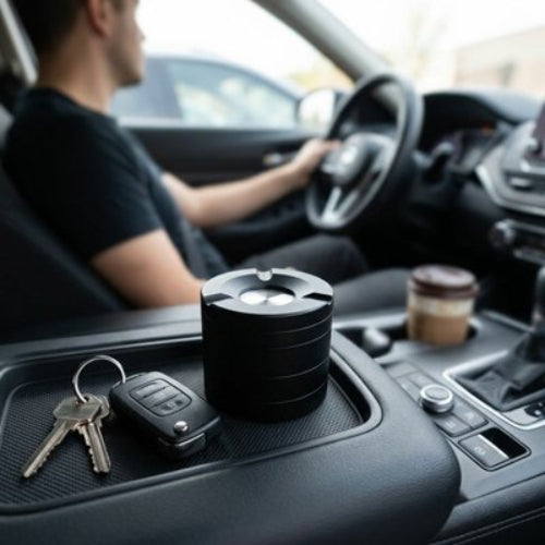 Cendrier voiture​ rotatif