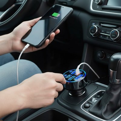 Chargeur usb allume cigare USB C chargeur de téléphone de voiture 