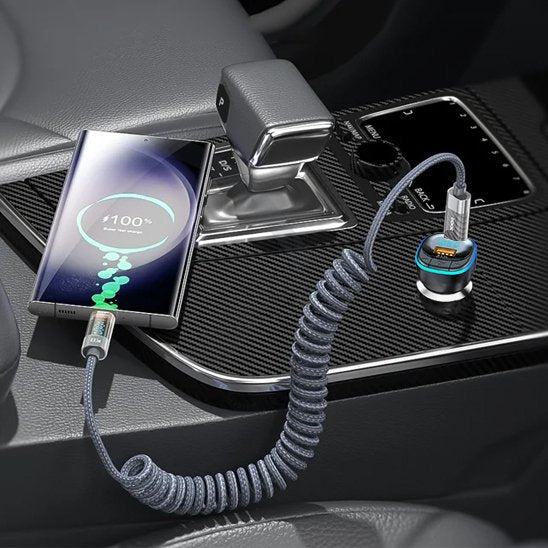 Chargeur voiture allume cigare mains libres