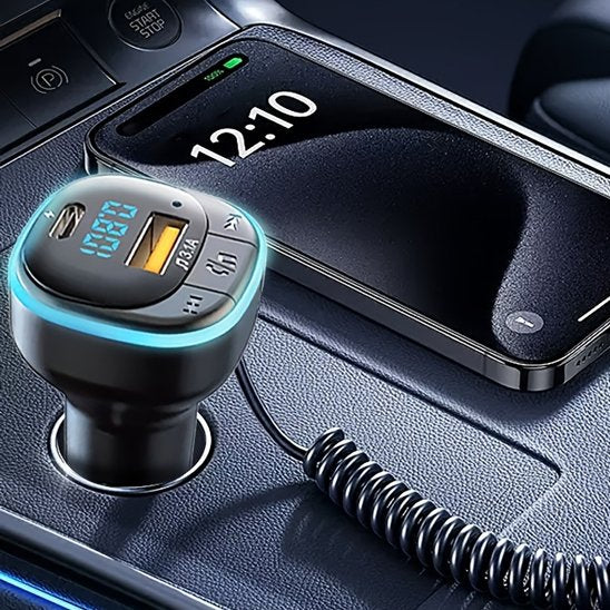 Chargeur voiture allume cigare transmetteur FM