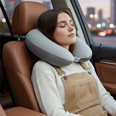 coussin de voyage ergonomique lavable pour hygiène parfaite
