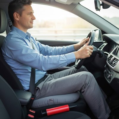 Coussin gonflable gris 