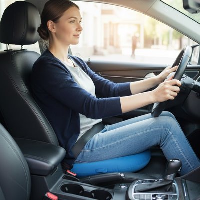 Coussin gonflable marron