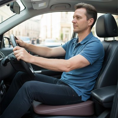 Coussin lombaire pour voiture ROUGE 