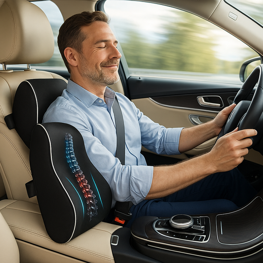 AMÉLIOREZ VOTRE POSTURE GRÂCE AU COUSSIN LOMBAIRE ERGONOMIQUE
