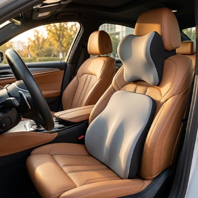 Coussin lombaire voiture design original et confortable 