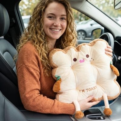 Coussin lombaire voiture marron