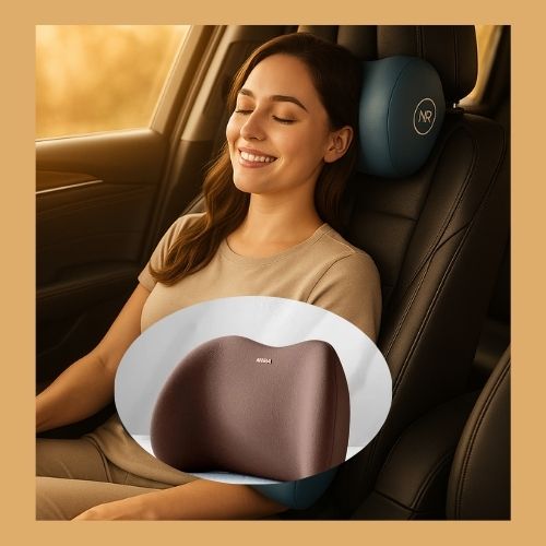 COUSSIN POUR LOMBAIRE ERGONOMIQUE FAVORISANT UNE BONNE POSTURE AU VOLANT