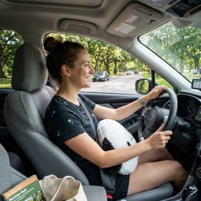 Coussin voiture lombaire avec bande élastique fixe